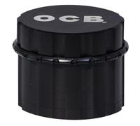 OCB 18887 Aluminium Herb Grinder with Diamond Cut Black Matte 50 mm Set of 4