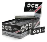 OCB Black Filter Papers Court + Filters Paper Box 24 packets Combo