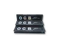 OCB Black Premium King Size Slim Rolling Papers Cigarette Papers Smoking Papers Pack of 3 Booklets from Sudesh Enterprises
