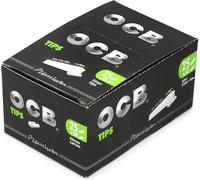 OCB Filter Tips Box - 25 Booklets x 50 Sheets - Black - 1-Pack