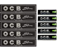 OCB King Size Rolling Papers (5 Pack) + OCB Premium Paper Filter Tips (5 Pack) - Unbleached, Natural, Eco-Friendly Smoking Bundle - Smooth Burn, Easy Roll, Clean Taste