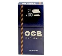 OCB Papers 15424 Ultimate Short Rolling Papers - 25 Booklets of 100