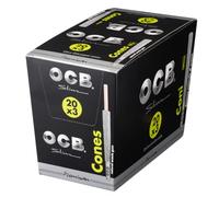 OCB Premium King Size Slim Pre-Rolled Cones, 1 Box, 20 Packs, 60 Cones