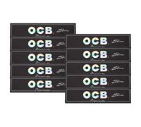 OCB Premium Slim Cigarette Rolling Paper, Book of 10