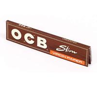OCB Slim Brown Unbleached Virgin King Size Paper - 20 Booklets by Trendz