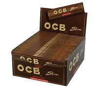 OCB Slim Brown VlRGlN King Size Rolling Paper - 50 Booklets