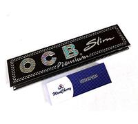 OCB Slim Premium Black King Size Rolling Paper - 10 Booklets by Trendz