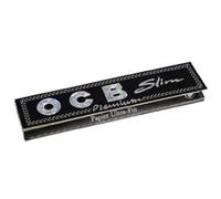 OCB Slim Premium Black King Size Rolling Paper - 20 Booklets by Trendz