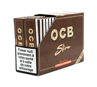 OCB Virgin Slim Rolling Papers with Filters - Pack of 32 Booklets
