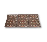 OCB Virgin Unbleached King Size Slim Rolling Papers Plus Filter Tips Cigarette Papers Smoking Papers Pack of 15 Booklets from Sudesh Enterprises