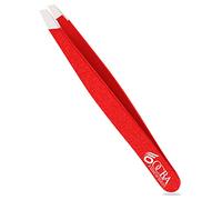 OCBA Tweezers for Facial Hair Women & Men for Precise Grooming of Eyebrows - Professional Stainless Steel Black Color Coated Eyebrow Tweezers for Ingrown Hair on Nose Ear