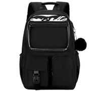 Ocbabe Backpack for Girl,Women Plain Laptop Backpack 15.6 inch Bookbag,Daypack,Water Resistant College School Bag for Student, A3-black, School