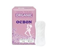 OCBON Comfort Pantyliners (Long, 36 Count) - Ultra Soft, Comfortable, Thin, Unscented. Premium Quality