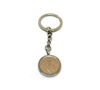 OCC Old Coin Cufflinks 1942 Irish Sixpence 84th Birthday Keyring | Mum, Dad, Brother, Sister, Coin Keyring, 84th Anniversary, SLV