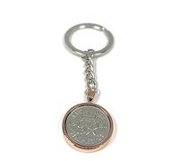 OCC Old Coin Cufflinks 1950 Premium Rose Gold Plated Keyring for 76th Birthday Gift Keychain - Gift for Her RG