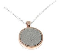 OCC Old Coin Cufflinks 1950 Premium Rose Gold Plated Pendant for 76th Birthday Gift with 18 inch sterling silver chain - Gift for Her RG