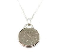 OCC Old Coin Cufflinks Cinch Pendant 1956 Lucky sixpence 70th Birthday plus a Sterling Silver 18in Chain