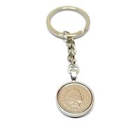 OCC Old Coin Cufflinks Premium 1998 Original 5p for a 28th birthday/Anniversary Keyring ideal for a 28th birthday SLV