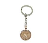 OCC Old Coin Cufflinks Solid Silver Plated Keyring 1955 Lucky Farthing 71st Birthday keyring 71st birthday gifts for women Rose Gold