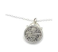 OCC Old Coin Cufflinks Solid Sterling Silver Cinch Pendant 1965 Lucky sixpence 61st Birthday plus a Sterling Silver 18in Chain SLV