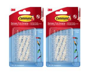 Occasion Command Clear Decorating Clips 17026Clr - 2 Pack