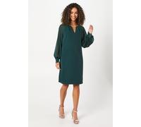 Wallis Occasion Embellished Sequin Chiffon Sleeve Shift Dress, 14, Green