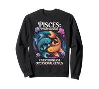 Occasional Genius Constellation Zodiac Sign Birthday Pisces Sweatshirt