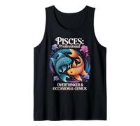 Occasional Genius Constellation Zodiac Sign Birthday Pisces Tank Top