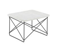 Occasional LTR Bedside Table Light Marble/Black