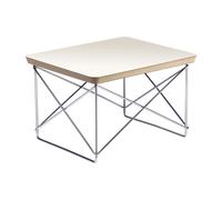 Occasional LTR Bedside Table White/ Chrome