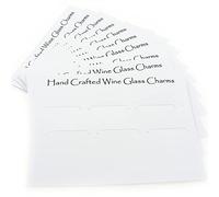 Occasions Emporium 10 Wine Glass Charms Display Packaging - Square - Mounting Cards and Cellophane Bags