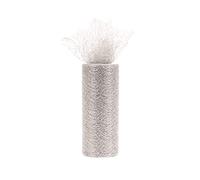 Occasions Mesh Net Organza Tulle Roll, 10m x 15cm, Grey