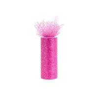 Occasions Mesh Net Organza Tulle Roll, 10m x 15cm, Polyester, Fuchsia
