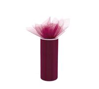 Occasions Mesh Net Organza Tulle Roll, 23m x 15cm, Burgundy, R411BG