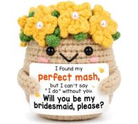 OCCdesign Bridesmaid Proposal Gifts Wedding Party Favors for Bridesmaids Maid of Honor Invitation Positive Gift Box Filler I Can't Say I Do Without You Unique Handmade Potato Keepsake