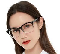 OCCI CHIARI Blue Light Blocking Reading Glasses for Women, Ladies Gaming Glasses Spring Hinge, Fashion Computer Reader (BTransparent0)
