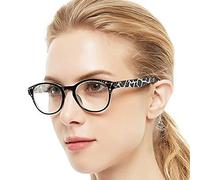 OCCI CHIARI Fashion Women's Reading Glasses 1.0 Oval Magnifying Glasses for Women Fashion Ladies' Readers (Black, 100)