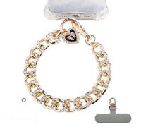 OCCI CHIARI Metal Decoration Phone Charm Diamond Studded Cellphone Chain Women's Smartphone Lanyard Anti Lost Keychain, Golden