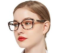 OCCI CHIARI Stylish Women's Reading Glasses 1.5 Magnifying Glasses for Women Rectangle Premium Readers Glasses Spring Hinge (Brown, 150)