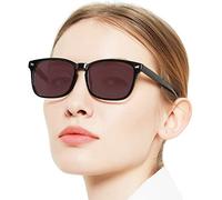 OCCI CHIARI Women's Sun Reading glasses 1.5 Rectangle Sunglasses Stylish Readers for Women Ourdoor Sunglasses Spring Hinge (Black, 150)