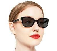 OCCI CHIARI Women's Sunglasses Outdoor Glasses Block U V 400 for Women Sequin Decoration Outdoor Glasses (Rectangular, Black)