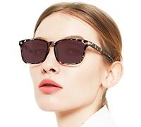 OCCI CHIARI Womens Sunglasses Stylish Rectangle Sunglasses Readers for Women Ourdoor Non-Prescription Sun Glasses Block Sun light (Leopard, 0)