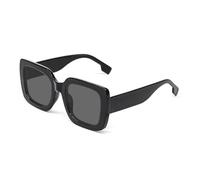 OCCI CHIARI Women's Sunglasses UV 400 Protection Glasses for Women Thick Rectangle Outdoor Glasses Fashion Sun Glasses (Black)