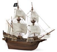 Occre Buccaneer Wooden Pirate Galleon 1:100 Scale Model Ship Kit 12002