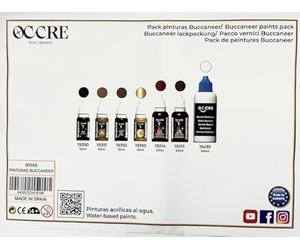 Occre Buccaneer 7 Bottles Acrylic Paint Set for Naval Modeling