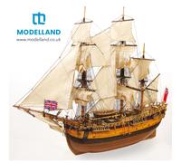 OcCre Endeavour Model Ship Kit 1:54 Scale - Historic HMS Wooden Boat 14005