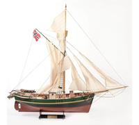 Occre Gjøa 12016 Wooden Ship Model Kit, 1:45 Scale, Sails Included, Wooden and Metal Kit to Build, 725 x 665 x 295 mm