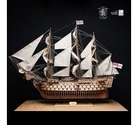 OCCRE HMS Victory Wooden and Metal Mounting Box - Scale 1:87 - Assembly Required