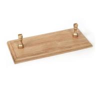 Occre Solid Oak Display Stand + 2 Laminated Melt Cast Brackets 250mm x 120mm x 15mm Code 19164