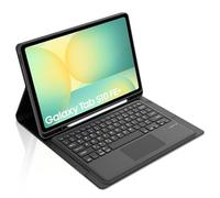 Occtingkind For Galaxy Tab S10 FE Plus Case with Keyboard & Touchpad, Bluetooth Keyboard QWERTZ for 13.1 Inch S10 FE Plus 2025 (SM-X620/SM-X626B) - USB-C, German Keyboard, Black